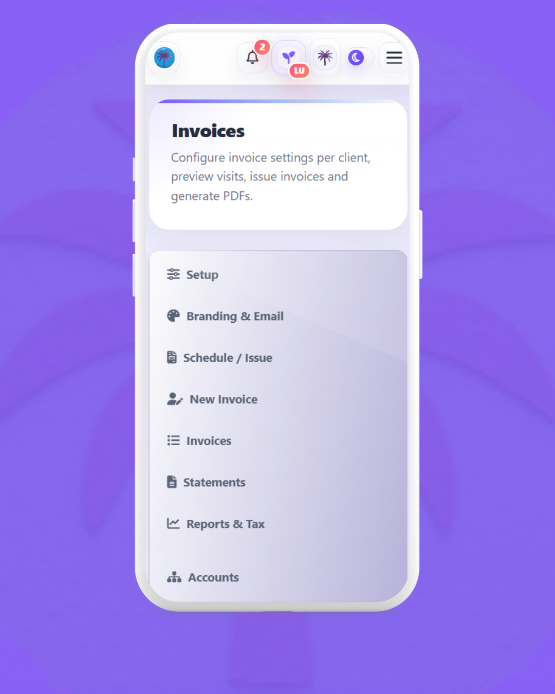 Invoices feature preview 1